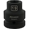 Dynamic 1" Drive Standard Socket, Black Phosphate, Tools 19MM X 1" Drive, 6 Point Standard Length D025019 - alternate 1